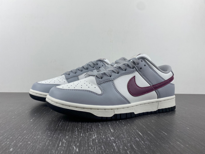 nike dunk low "grey/white/red" dd1503-122