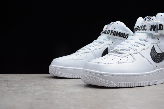 nike air force 1 one high hi white world famous 698696-100