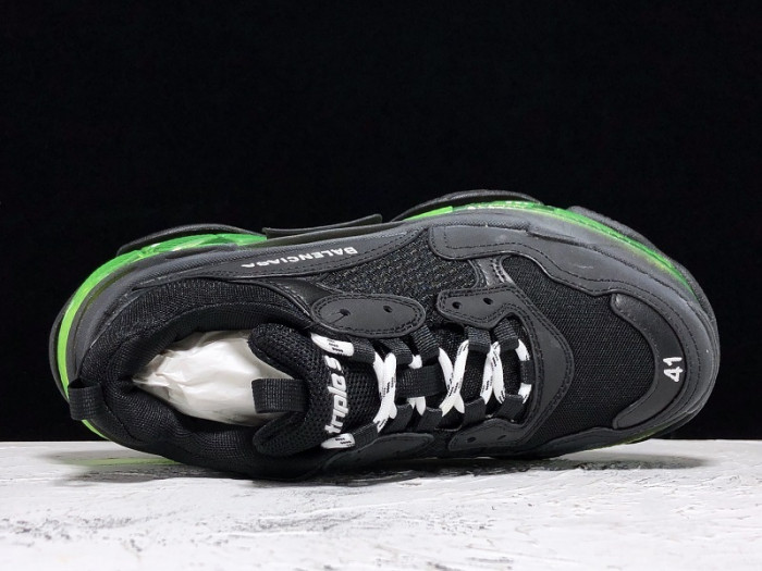 blcg sneaker triple.s.gomma noir green  541624-w0901-2140