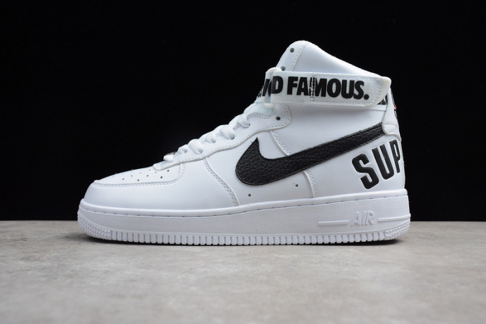 nike air force 1 one high hi white world famous 698696-100