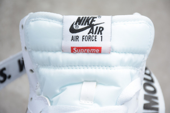 nike air force 1 one high hi white world famous 698696-100