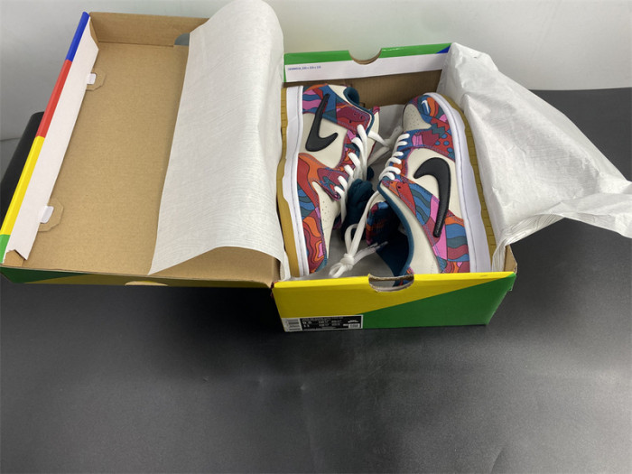nike sb dunk low pro parra abstract art (2021) - dh7695-600