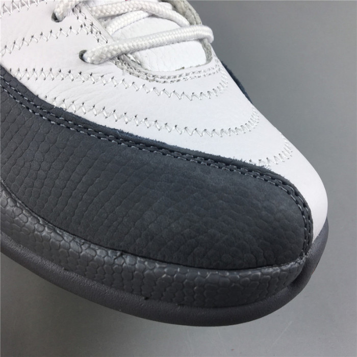 air jordan 12 white dark grey gym red 130690-160