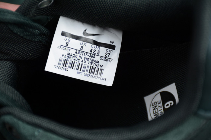 nike air force 1 ´07 l0vt8 suede outdoor green brand  aa1117-300