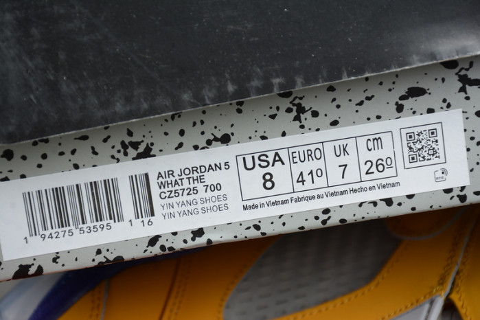 air jordan 5 solar orange what the cz5725-700