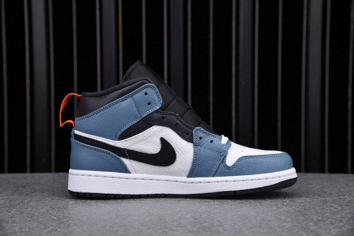 F**etasm x jordan 1 mid fearless blue white  cu2802-100