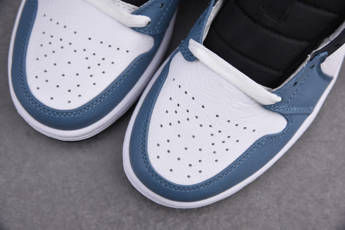 F**etasm x jordan 1 mid fearless blue white  cu2802-100