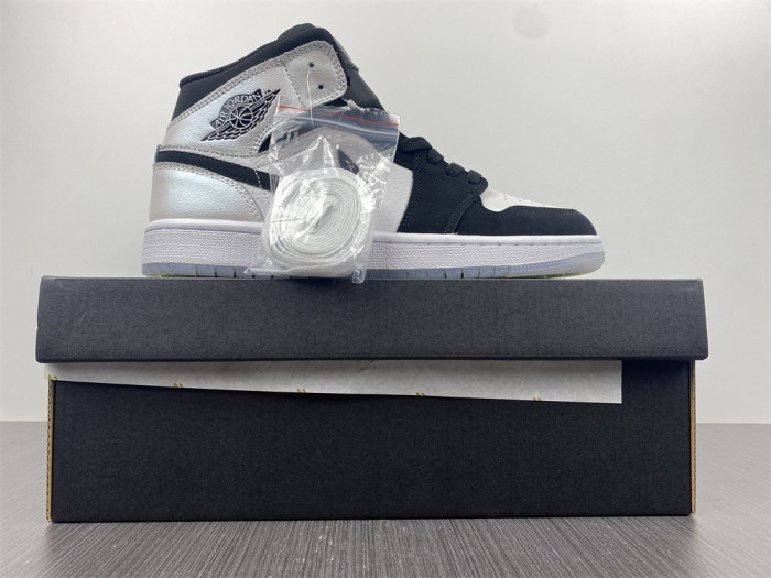 air jordan 1 mid white black diamond dh6933-100