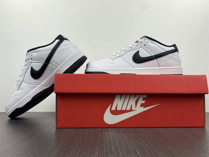 nike sb dunk low white black running shoes dd1503-113