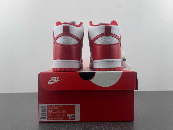 nike dunk high championship white red- dd1399-106
