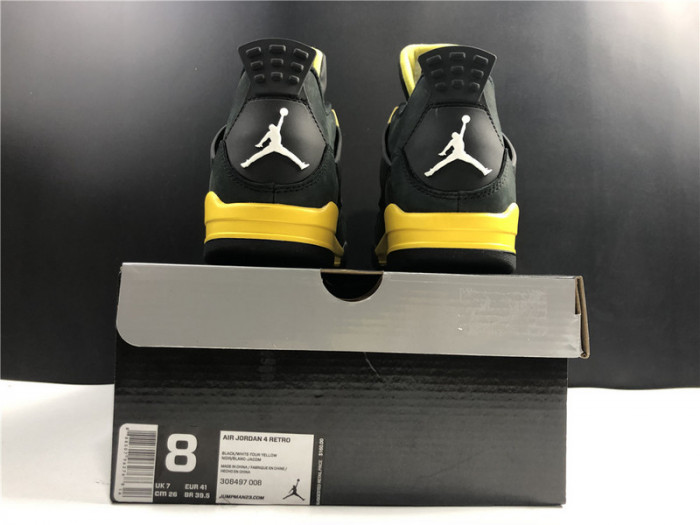 air jordan 4 retro thunder (2012) 308497-008