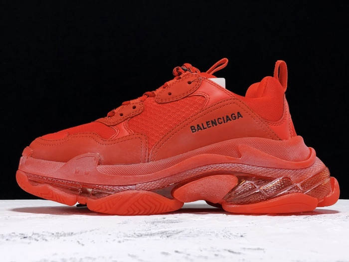 blcg  triple. s. trainers ''clear sole'' red  541624 w09o1 6500