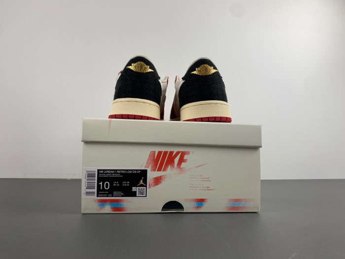 trophy room x air jordan 1 low og "home" hv6157-100