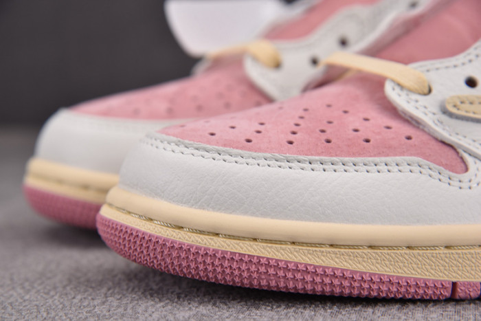 travis scott x air jordan 1 low og shy pink dm7866-600