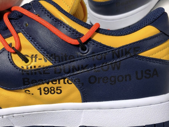 nike dunk low ofw michigan ct0856-700