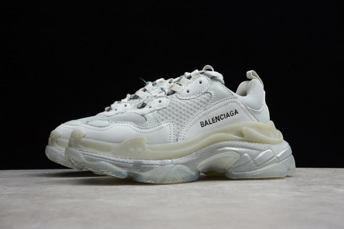 blcg triple s clear sole grey-white  544351 w09o1 1705