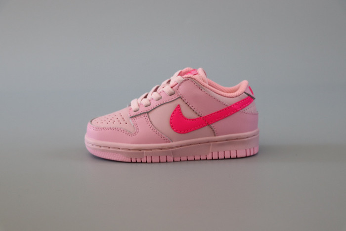 nike dunk low baby/toddler shoes - pink dh9761-600