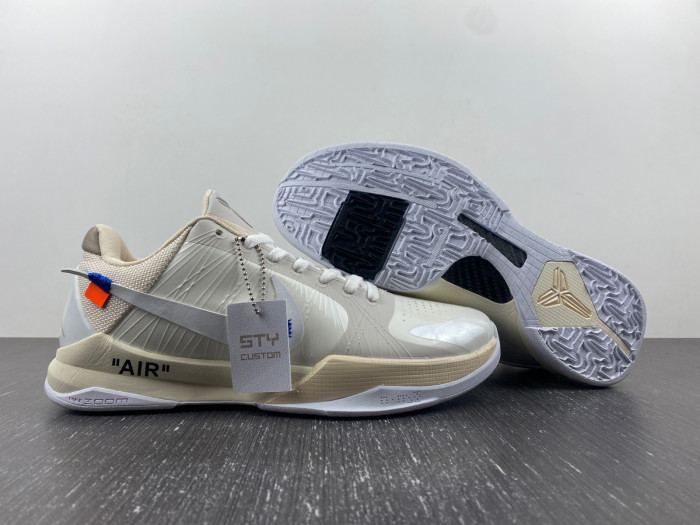 nike kobe 5 protro undefeated rice white  db4796-101