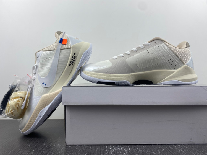 nike kobe 5 protro undefeated rice white  db4796-101