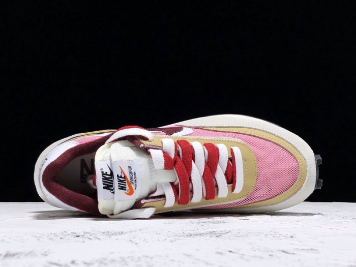 sacai x nike l0vtd waffle daybreak pink red white bv0073 500