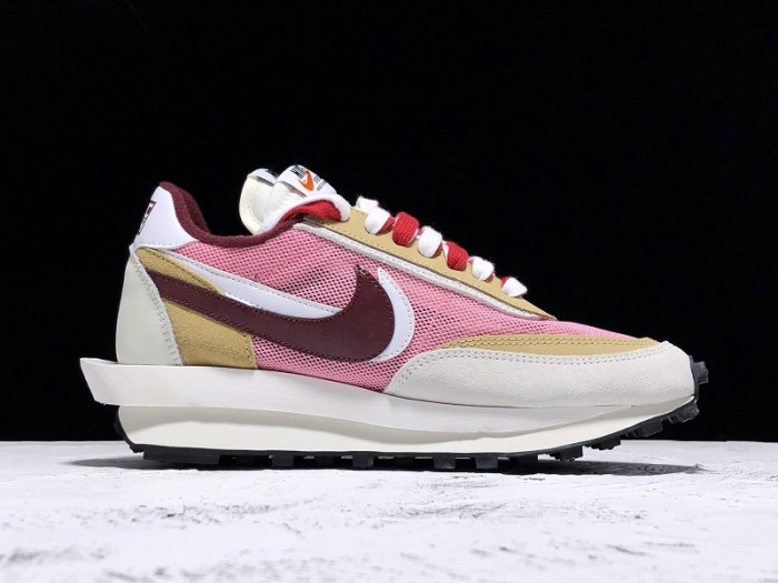 sacai x nike l0vtd waffle daybreak pink red white bv0073 500