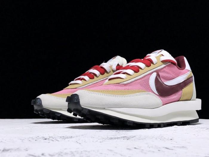 sacai x nike l0vtd waffle daybreak pink red white bv0073 500