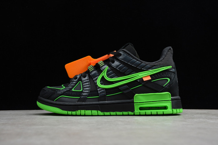 ofw nike air rubber dunk “”green strike“ cu6015-001