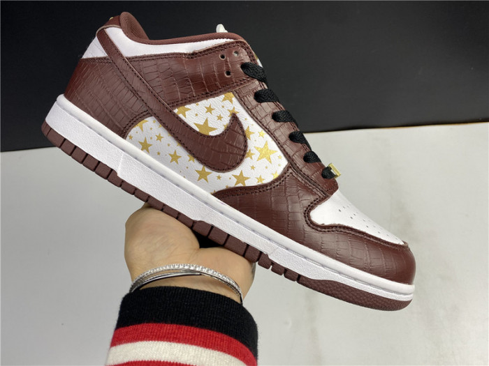 nike sb dunk low stars barkroot brown (2021)  dh3228-103