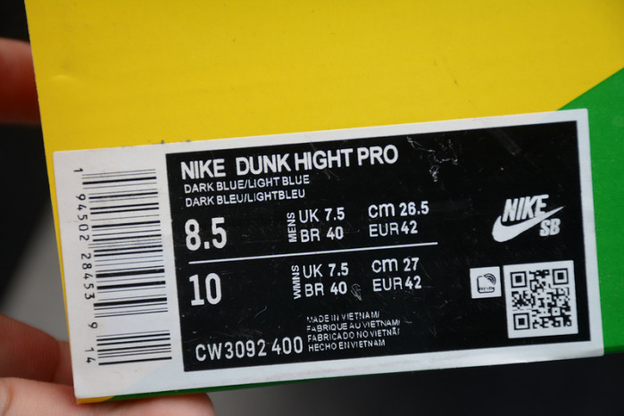 nike dunk high ab notre midnight navy  cw3092-400