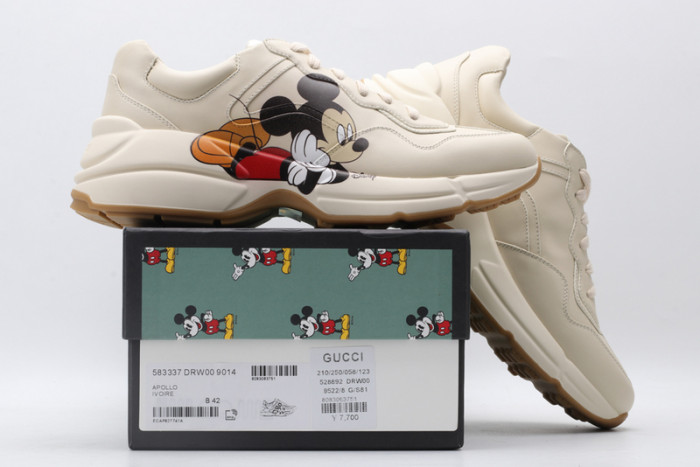 disney & gucc trainer sneaker 602049 drw00 9522