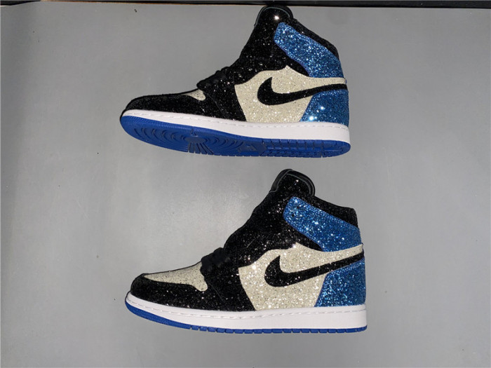 fragment design x air jordan 1 “glitter”  ck5566-400