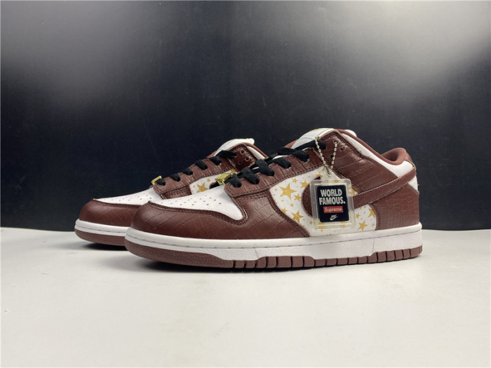 nike sb dunk low stars barkroot brown (2021)  dh3228-103
