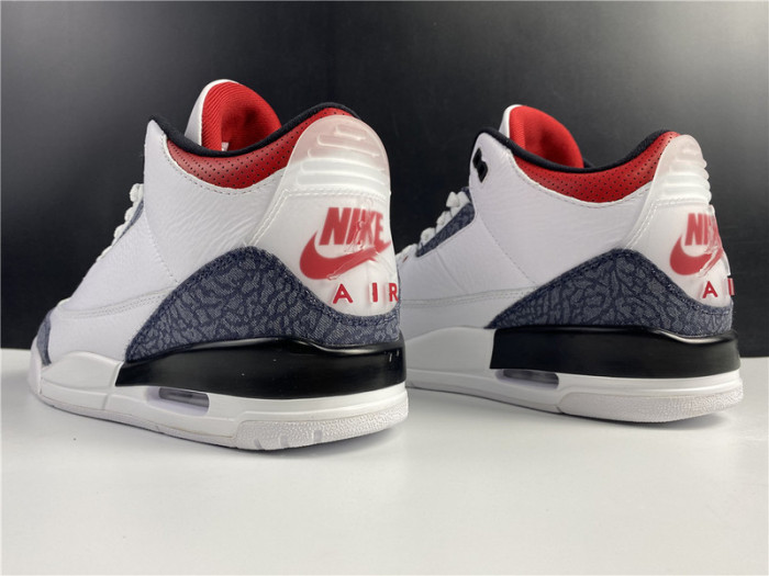 air jordan 3 retro se fire red denim (2020) cz6431-100