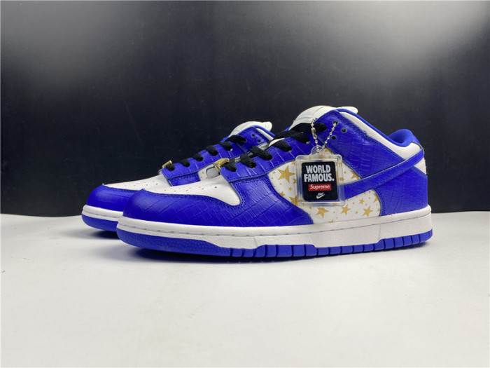 nike sb dunk low stars hyper royal (2021)  dh3228-100