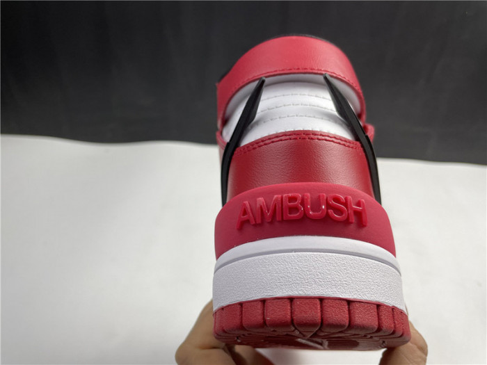 nike dunk high ambush red  cu7544-102