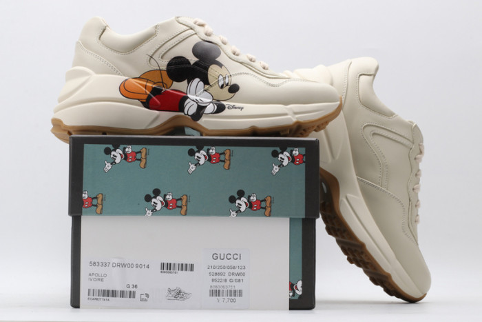 disney & gucc trainer sneaker 602049 drw00 9522