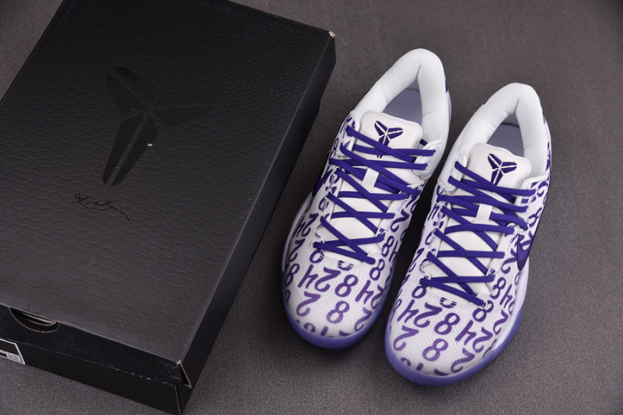 nike kobe 8 protro "white/court purple" fq3549-100