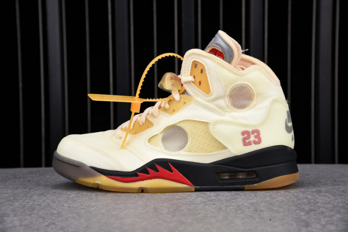 air jordan 5 retro ofw sail dh8565-100
