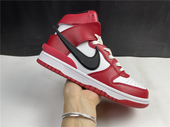 nike dunk high ambush red  cu7544-102