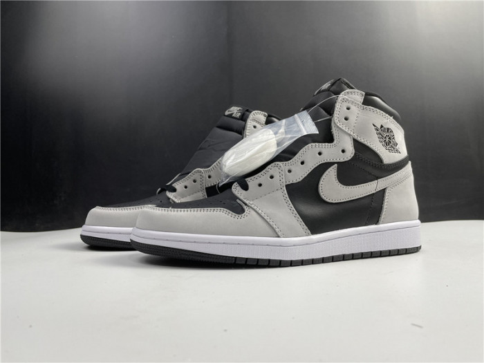 air jordan 1 retro high black white light smoke grey 555088-035
