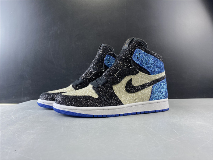 fragment design x air jordan 1 “glitter”  ck5566-400