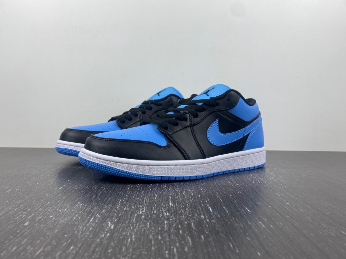 air jordan 1 low black university blue 553558-041