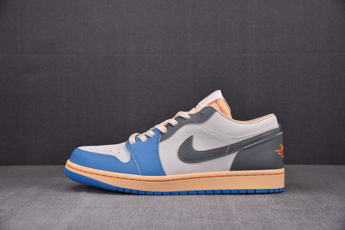 air jordan 1 low vintage unc grey - dz5376-469