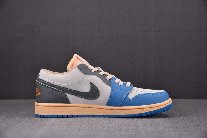 air jordan 1 low vintage unc grey - dz5376-469