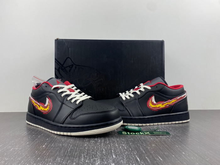 air jordan 1 low se just skate black - fj7073-010