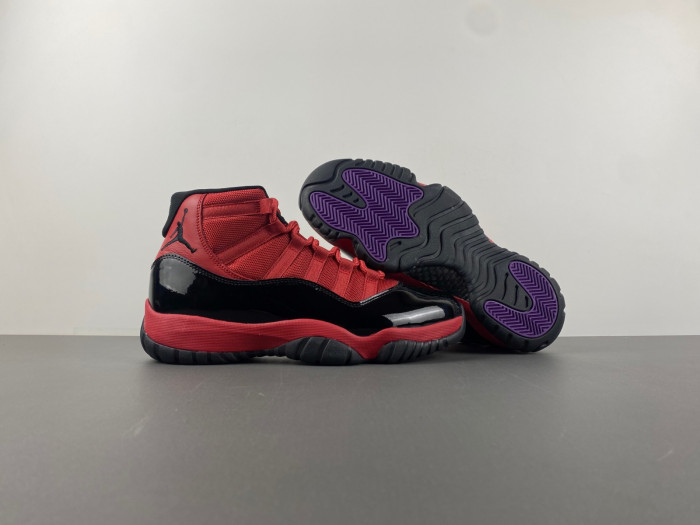 air jordan 11 retro “red black” ct8012-600