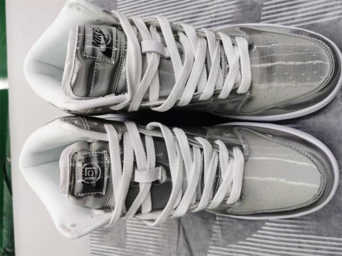 nike dunk high clot metallic silver - dh4444-900
