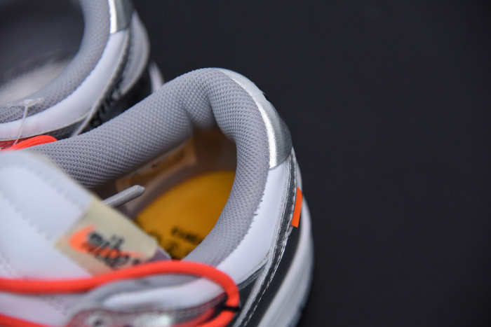 off white x nike dunk sb low silver white ct0856-800