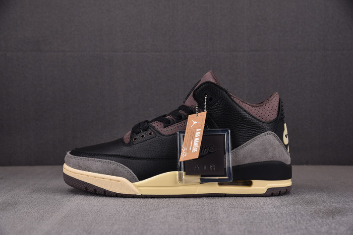 a ma maniere x air jordan 3 wmns "black" fz4811-001