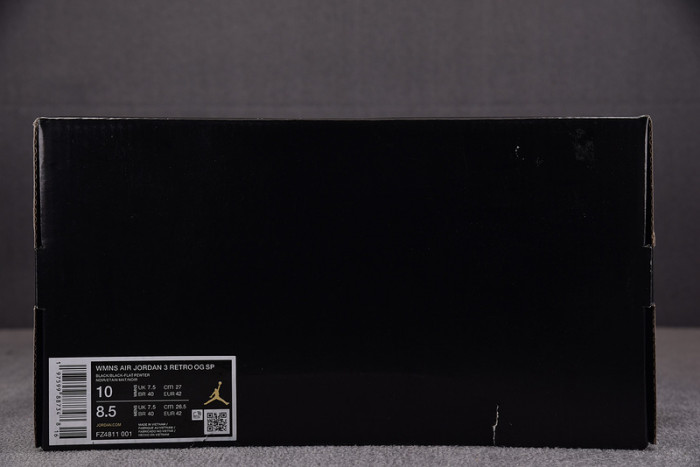 a ma maniere x air jordan 3 wmns "black" fz4811-001
